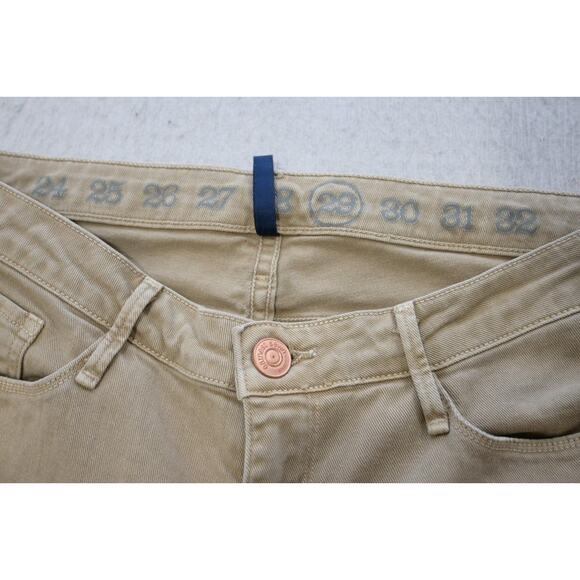 Lacoste Earnest Sewn Harlan Cigarette Leg Stretch Jeans Beige Womens Sz 29 x 32 - Picture 5 of 7